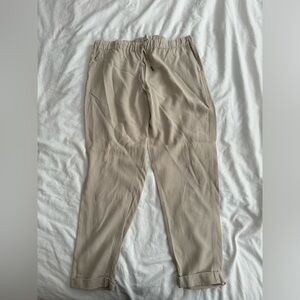 Joie tan summer pants ankle length light weight